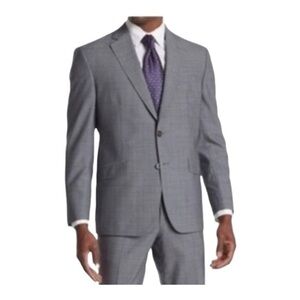 Ted Baker London Endurance Jarrett Court Men’s Gray Wool Suit Jacket Size 46R